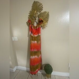 Cameo Orange and Pink Tie-Dye Wall Hanging